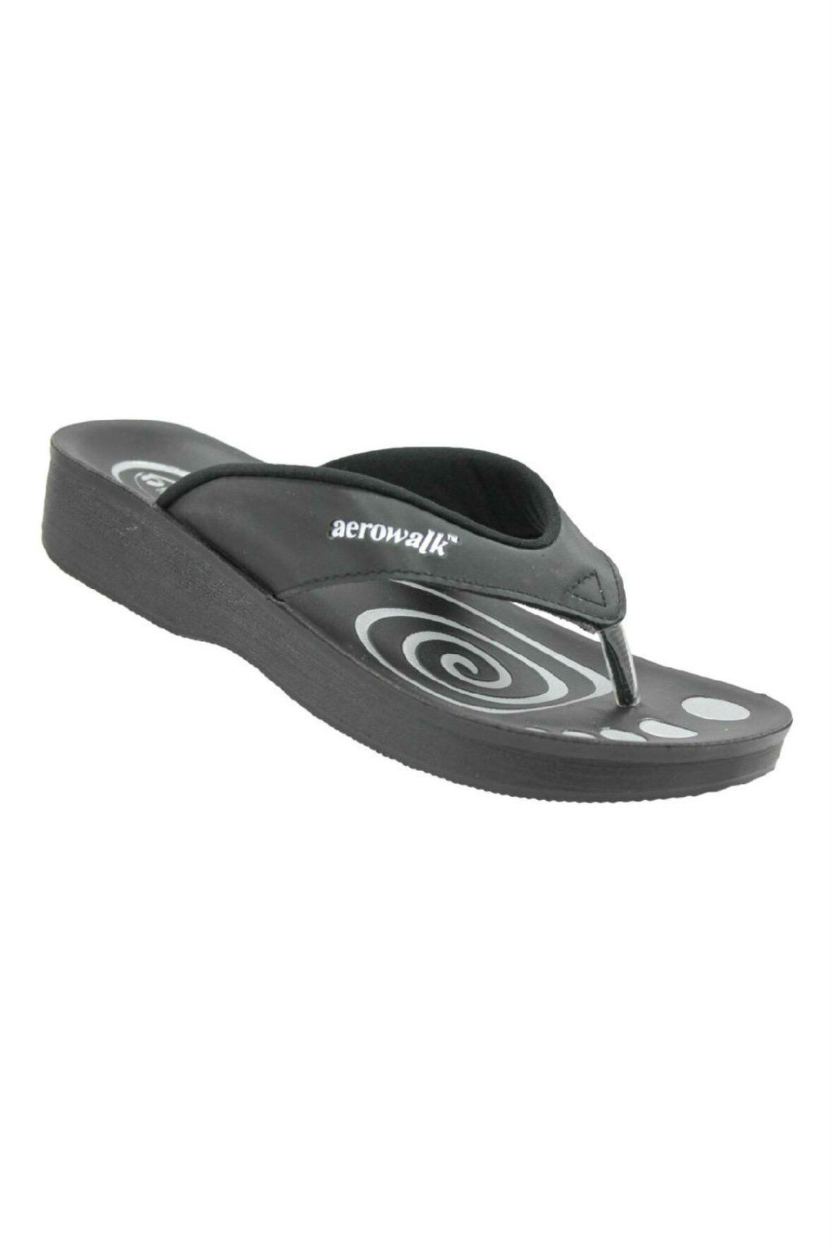 Vært for arbejdsløshed tæppe Aerowalk, klipklapper, tå sandaler sort - Køb online - Hos Lohse
