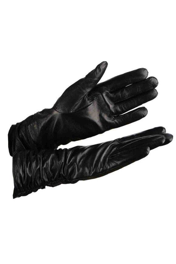 Randers Handsker i sort med bred og fleece - til damer - Hos Lohse