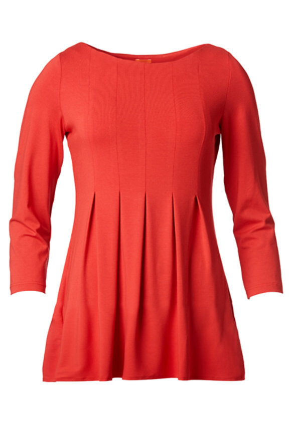 Du Milde - DuAllie Basic Red - Løs Bluse - Rød