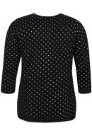 Zhenzi - Clora 233- Polka Prikket T-shirt - Sort