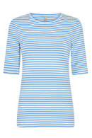 SoyaConcept - Sc-Kaiza 2 - Stribet T-shirt - Bright Blue