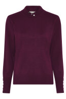 Micha - Basic Viscose Knit - Turtleneck Strik - Aubergine