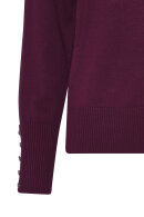 Micha - Basic Viscose Knit - Turtleneck Strik - Aubergine