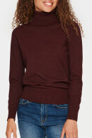 Saint Tropez - MilaSZ Rollneck Pullover - Rullekrave Strik - Tawny Port Melange