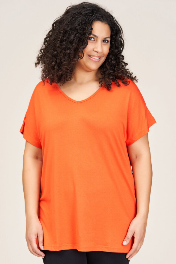 Sandgaard - Amsterdam T-shirt - Basis - EcoVero - Chili Orange