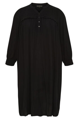 No.1 by OX - Smock Dress - Detaljerig Kjole - Black