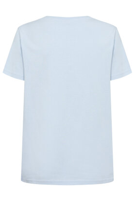 SoyaConcept - Derby 38 - Broderet T-shirt - Skyway Blue