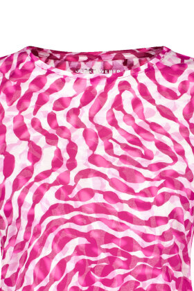 Gerry Weber - T-shirt - Blomstret Let Transparent - Pink