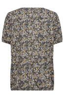 SoyaConcept - SC-Felicity AOP 467 - T-shirt Blomstret - Yellow