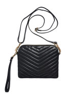 Orchid - Quilted Clutch Crossbody - Skuldertaske -Black