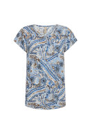 SoyaConcept - SC-Fatana 1 - Paisley T-shirt - Skyway Blue