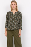 SoyaConcept - SC-Felicity AOP 476 - Paisley Print T-shirt - Olive