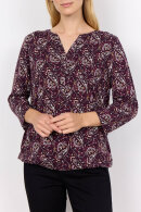 SoyaConcept - SC-Felicity AOP 476 - Paisley Print T-shirt - Wine