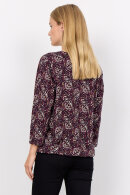 SoyaConcept - SC-Felicity AOP 476 - Paisley Print T-shirt - Wine