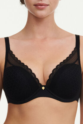 Chantelle EasyFeel - Norah Chic Plunge T-shirt Bra - Bøjle Bh & Fyld - Black