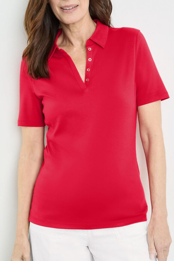 Gerry Weber - Polo T-shirt  - PIMA Bomuld - Lollipop