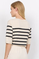 SoyaConcept - SC-Dollie Stripe 765 - Viskose Pullover - Cream & Black