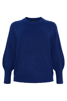 No.1 by OX - Sweater Pullover Ballonærmer - Hot Blue