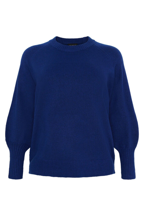 No.1 by OX - Sweater Pullover Ballonærmer - Hot Blue