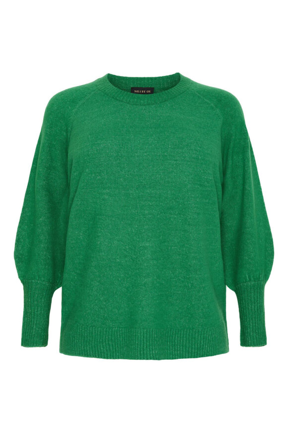 No.1 by OX - Sweater Pullover Ballonærmer - Bottle Green