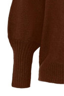 No.1 by OX - Sweater Pullover Ballonærmer - Mocca Brown