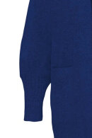 No.1 by OX - Lang Strik Cardigan - Ballonærmer - Hot Blue