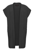 No.1 by OX - Lang Strik Waistcoat - Ærmeløs - Black