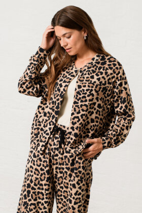 SoyaConcept - SC-Fionia 4 Cardigan - Leopard Print - Black