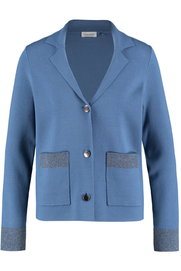 Gerry Weber - Cardigan - Blazer Jakke Look - Blue