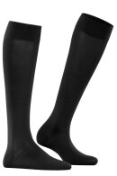 Falke - Cotton Touch Knee-High - Knæstrømpe - Black