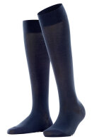 Falke - Cotton Touch Knee-High - Knæstrømpe - Dark Navy