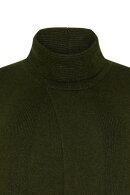 No.1 by OX - Long Coatigan - Lang Poncho - Dark Army Green