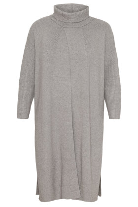 No.1 by OX - Long Coatigan - Lang Poncho - Grey Melange