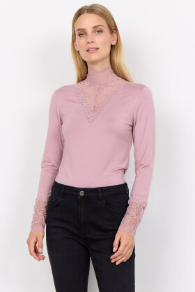 SoyaConcept - Sc-Marica 20 - Langærmet Blonde Turtleneck - Rose