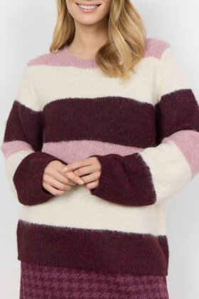 SoyaConcept - SC-Ilene 1 - Stribet Pullover - Wood Rose