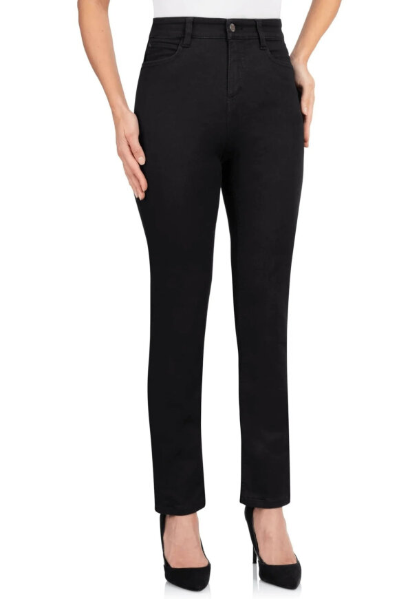 Wonderjeans - High Waist Straight Leg - 4Ever Pure Black