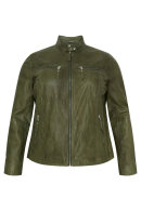 No.1 by OX - Klassisk Læderjakke - Biker Jakke - Army Green