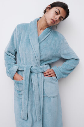 Femilet - Teddy Robe - Fleece Kåbe - Mist