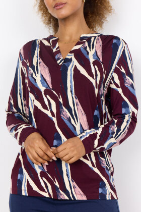 SoyaConcept - SC-Marica AOP 305 - Print Bluse - Wine