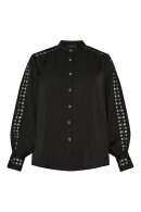 No.1 by OX - Ribbon Shirt - Skjorte m Detaljer - Black