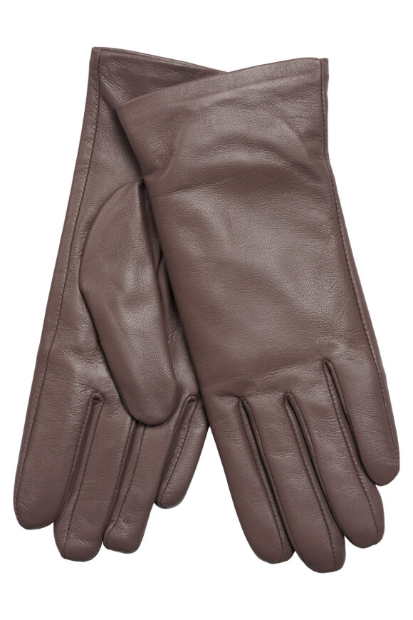 Orchid - Finger Touch Gloves - Skindhandsker - Brown