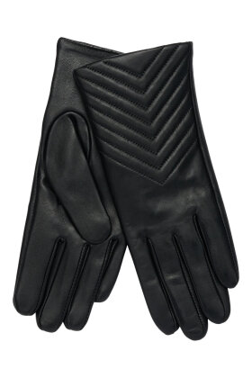 Orchid - Quilted Finger Touch Gloves - Skindhandsker - Black