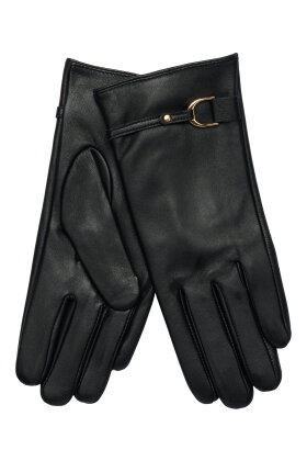 Orchid - Finger Touch Gloves Gold- Skindhandsker - Black