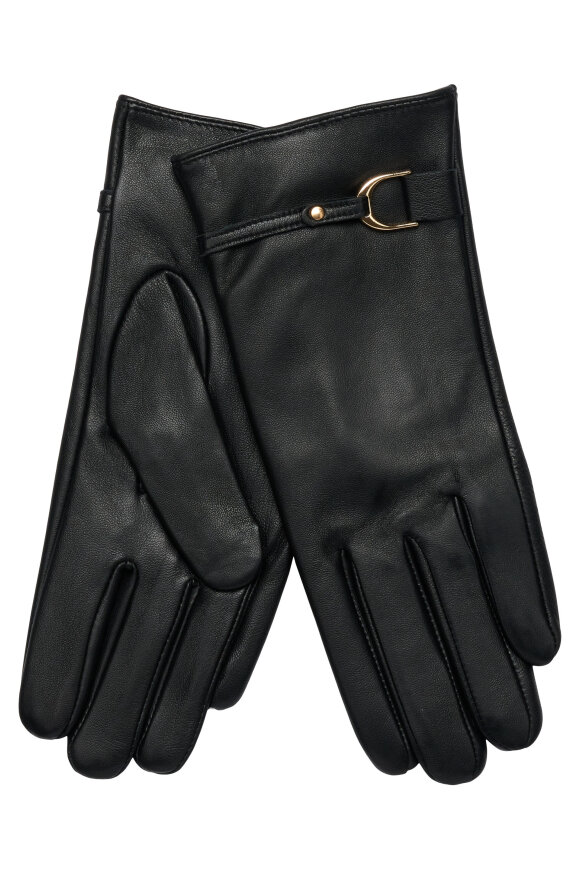 Orchid - Finger Touch Gloves Gold- Skindhandsker - Black