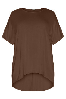 No.1 by OX - T-shirt Basic - Viskose - Mocca Brown