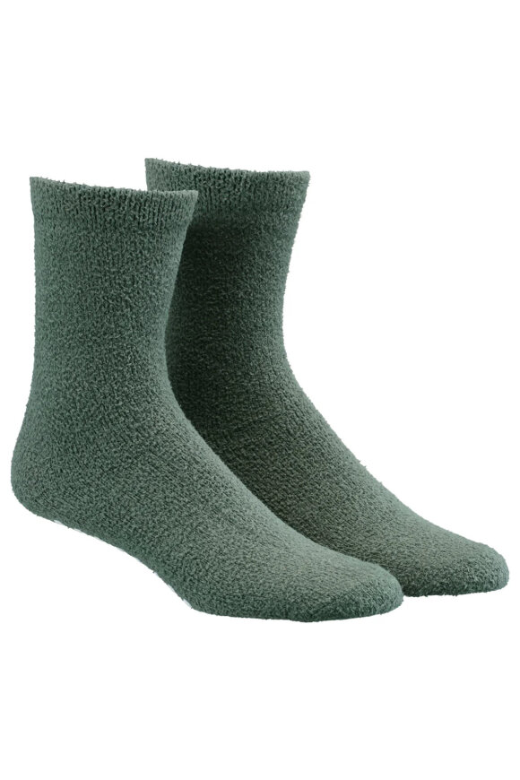 Damella - Fluffy Socks - Hyggesokker - Forest