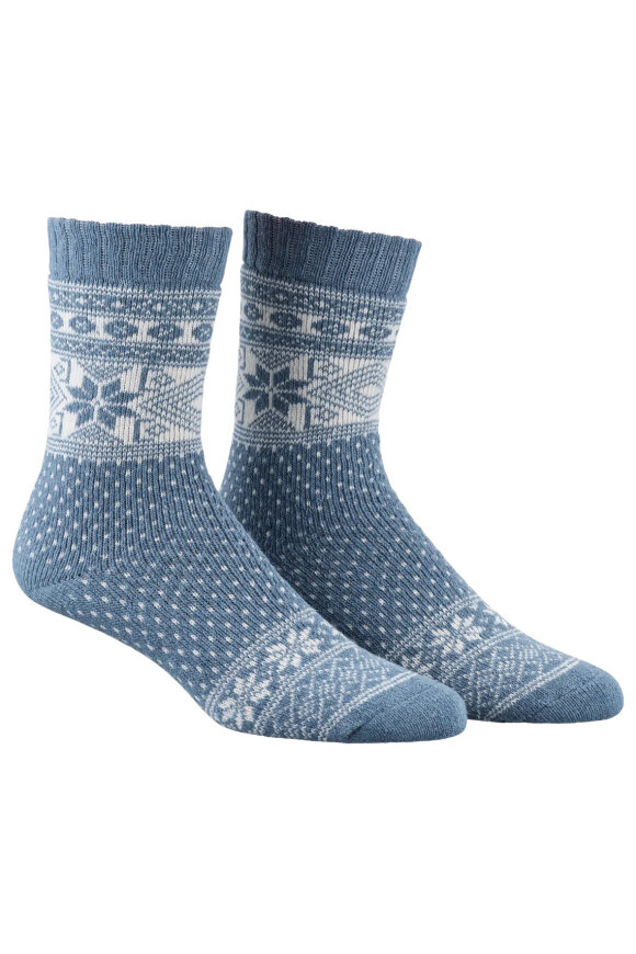 Damella - Wool Socks - Hyggesokker - Blue