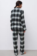 Femilet - Heat Pyjamas Top - Ternet Flannel Skjorte -  Black