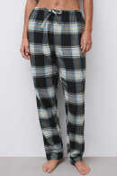 Femilet - Heat Pyjamas Pants - Ternet Flannel Bukser -  Black