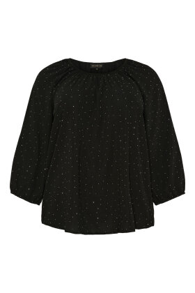 No.1 by OX - Raglan Blouse - Similisten & Bådhals - Sort